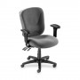 Lorell Mid-back Task Chair 26-3/4" x 26" x 39-1/4-42" Gray LLR66125