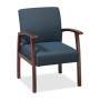 Lorell Guest Chairs 24" x 25" x 35-1/2" Cherry/Midnight Blue LLR68553