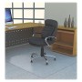 Lorell LLR69705 Rectangular Straight Edge Carpet Chairmat in Clear