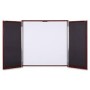 Lorell LLR69865 Dry-Erase Whiteboard Presentation Cabinet in Mahogany
