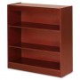 Lorell 3 Shelf Panel Bookcase 36" x 12" x 36" Cherry LLR89051