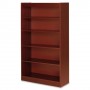 Lorell 5 Shelf Panel Bookcase 36" x 12" x 60" Cherry LLR89053
