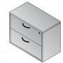 Office Star LOD-12-ESP 30" Lodi 2-Drawer Lateral File in Espresso