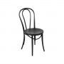 Design Lab MN LS-9902-BLK Thonet Style Black Retro Bentwood Steel Side Chair (Set of 2)
