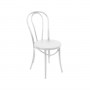 Design Lab MN LS-9902-WHT Thonet Style White Retro Bentwood Steel Side Chair (Set of 2)