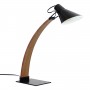 LumiSource LS-NOAH WL+BK Noah Table Lamp in Walnut Black