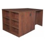 Regency LSSC3SD8546CH Legacy Stand Up Storage Cabinet/ 3 Desk Quad with Bookcase End in Cherry (Default)