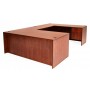 Regency LUD7135CH Legacy 71" Double Pedestal U-Desk with 47" Bridge in Cherry