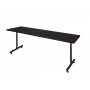 Regency MKTRCT8424MW Kobe 84" x 24" Training Table in Mocha Walnut