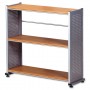 Mayline Bookcase 3-Shelf 31-1/4" x 11" x 31" Medium Cherry MLN993MEC