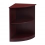 Mayline MLNVBQ2CRY Quarter Round Bookcases in Sierra Cherry