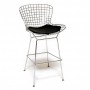 Mod Made MM-8033LS-Black Chrome Wire Counter Stool