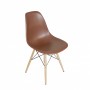 Mod Made MM-PC-016W-Chocolate Paris Tower Side Chair Wood Leg 2-Pack