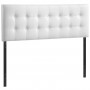 Modway MOD-5173-WHI Emily Full Vinyl Headboard in White