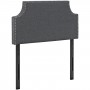 Modway MOD-5390-GRY Laura Twin Fabric Headboard in Gray