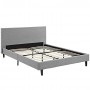 Modway MOD-5418-LGR Anya Full Fabric Bed in Light Gray