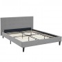 Modway MOD-5426-LGR Linnea Queen Fabric Bed in Light Gray