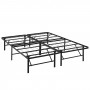Modway MOD-5429-BRN Horizon Queen Stainless Steel Bed Frame in Brown
