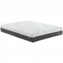 Modway MOD-5580-WHI Elysse King CertiPUR-US Certified Foam 12" Gel Infused Hybrid Mattress in White