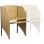 Flash Furniture Starter Study Carrel in Oak Finish MT-M6201-OAK-GG