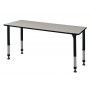 Regency MT6030PLAPBK Kee 60" x 30" Height Adjustable Classroom Table in Maple