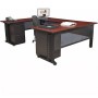 Regency MUD663048CH Fusion 66" Double Pedestal U-Desk with Bridge in Cherry