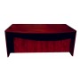 Boss Bow Front Desk Shell, Mahogany 71 inch W*36/41 inch D*29.5 inchH N189-M