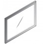 Office Star NAP-200 Napa Glass Modesty Panel, Fits Nap201 and Nap289