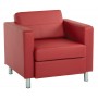 Officestar PAC51-R100 Pacific Armchair in Lipstick