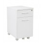 Office Star Pro-Line II Prado Mobile File in White with Hidden Drawer and Castors PRD3085-WH