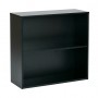 Office Star PRD3230-BLK Prado 30" 2 Shelf Bookcase 3/4" Shelf in Black