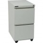Office Star PTC22FF-B 22" Closed Top Pedestal with Casters - File in Black