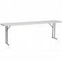 Flash Furniture 18''W x 96''L Granite White Plastic Folding Training Table RB-1896-GG