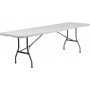 Flash Furniture 30''W x 96''L Plastic Bi-Folding Table RB-3096FH-GG