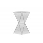Wholesale Interiors RS1764 Rebecca Contemporary Multi-Faceted Mirrored Side Table
