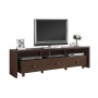 Techni Mobili RTA-8895-HRY 70" TV Stand with 3 Drawer in Hickory