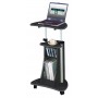 Techni Mobili RTA-B002-GPH06 Rolling Laptop Cart with Storage in Graphite