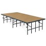 National Public Seating S3624HB 36" Wide Stage Medium Hardboard Surface in Black