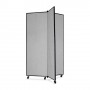 ScreenFlex Tower Display Mobile 3 Panel 36" x 36" x 69" Gray SCXCDS603CG