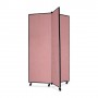 ScreenFlex Tower Display Mobile 3 Panel 36" x 36" x 69" Mauve SCXCDS603CM