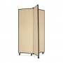 ScreenFlex Tower Display Mobile 3 Panel 36" x 36" x 69" Wheat SCXCDS603CW
