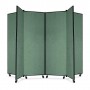 ScreenFlex Tower Display Mobile 6 Panel 36" x 84" x 69" Green SCXCDS606CN