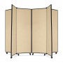 ScreenFlex Tower Display Mobile 6 Panel 36" x 84" x 69" Wheat SCXCDS606CW
