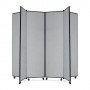 ScreenFlex Tower Display Mobile 6 Panel 36" x 84" x 77" Gray SCXCDS686CG