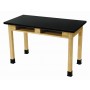 National Public Seating SLT2454-36 36" H Chem Res Top Science Lab Table in Black