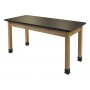 National Public Seating SLT2454 30" H Chem-Res Top Science Lab Table in Black