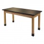 National Public Seating SLT2472-36 36" H Chem Res Top Science Lab Table in Black