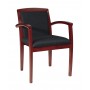 Office Star SON-129 Leg Chair with Upholstered Back - 4 Pack