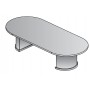 Office Star SON-60 Sonoma Racetrack Conference Table 8 Feet