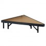 National Public Seating SP368HB 36Wx8H Stage Units Stage Pies Medium Hardboard in Black